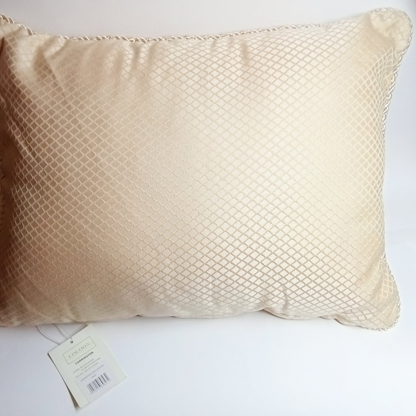 Carrington Ivory Filled Cushion by Cocoon