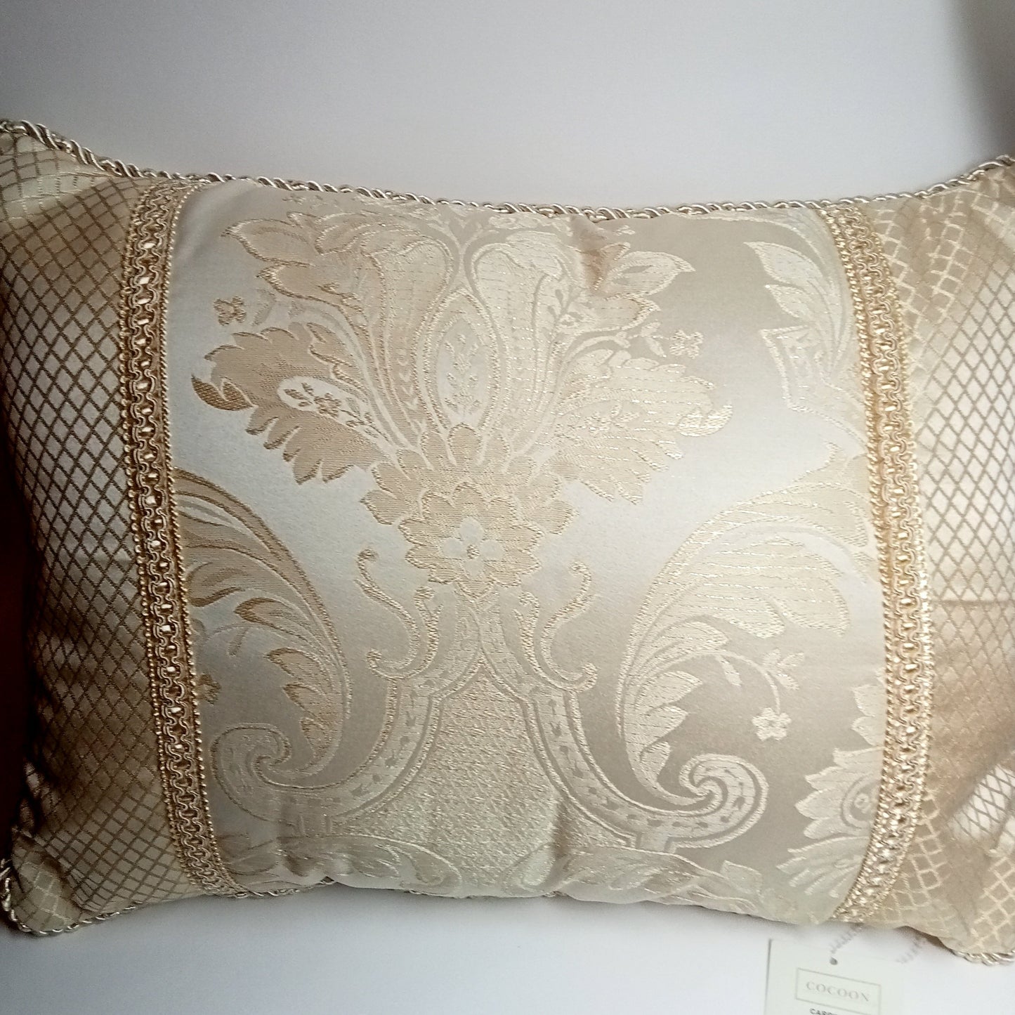 Carrington Ivory Filled Cushion by Cocoon