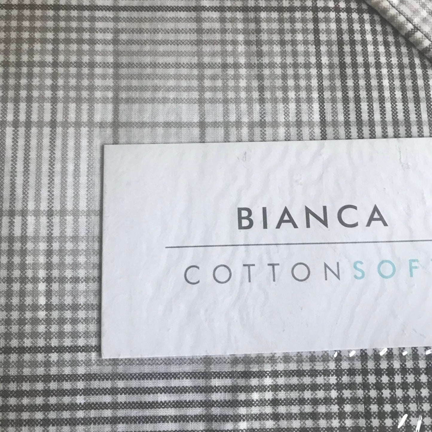 Check Cotton Duvet Set by Bianca