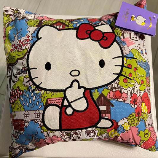 Town Filled Cushion by Hello Kitty Liberty Arts Fabric