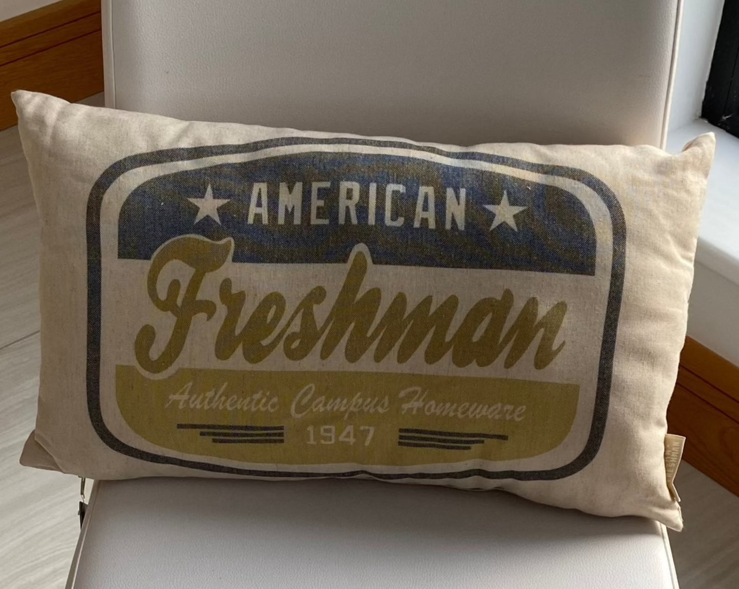 American Freshman Freshman Lime Cushion by Track & Field