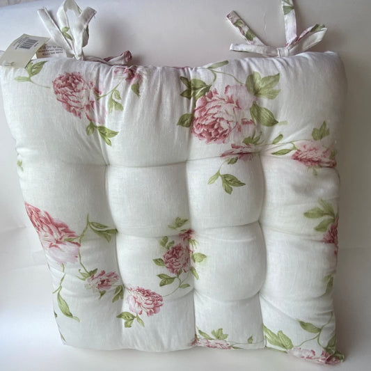 Floral & Stripe Seat Pad by Landon Tyler