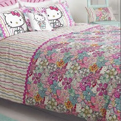 Mauvy Filled Cushion by Hello Kitty Liberty Art Fabric