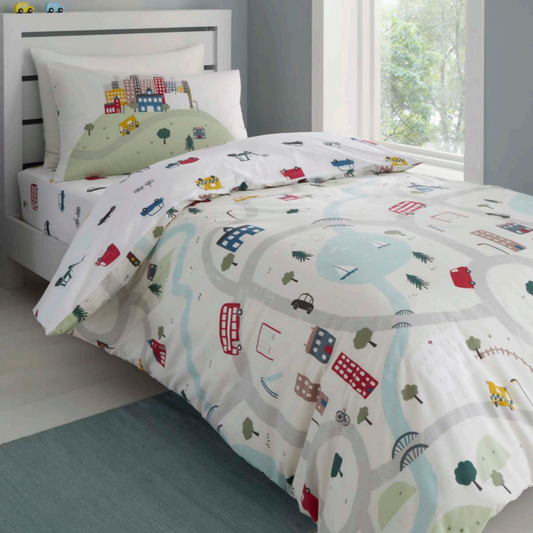 Transport Duvet Set by Little Bianca