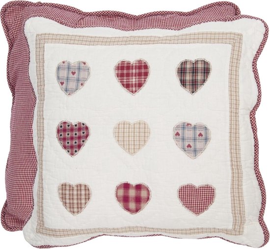 Hearts Filled Cushion by Clayre & Eef