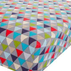 Geo Fitted Sheet by Catherine Lansfield - Geometric Print - Single & Double
