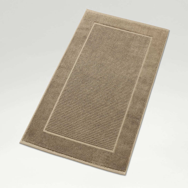 Supreme Bath Mat by Christy - 50 cm x 90 cm - 100% Cotton - Colours Stone, Mocha, Damson & Plum