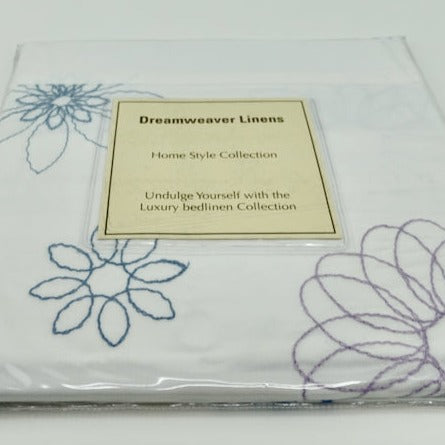 Dahlia Pillowcase Oxford by Dreamweaver Linens - 100% Cotton - Made in Portugal