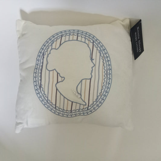 The Melody Cushion from Kirstie Allsopp, Home Living Collection. the Melody cushion, off white with embroidered cameo set on a stripped design with pearls detail.&nbsp; Polyester filled. This coordinates with the Alberta range of bedding which is available to purchase separately.


1 x Melody Cushion, Wedgewood Cameo, 30 cm x 30 cm


