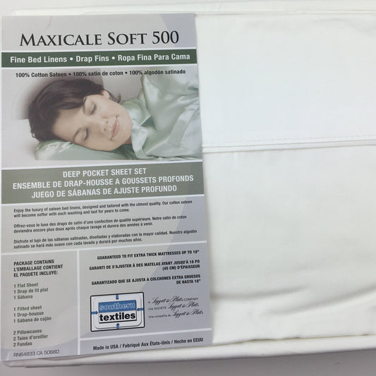 Maxicale Sheet Set Soft 500 Southern Textiles