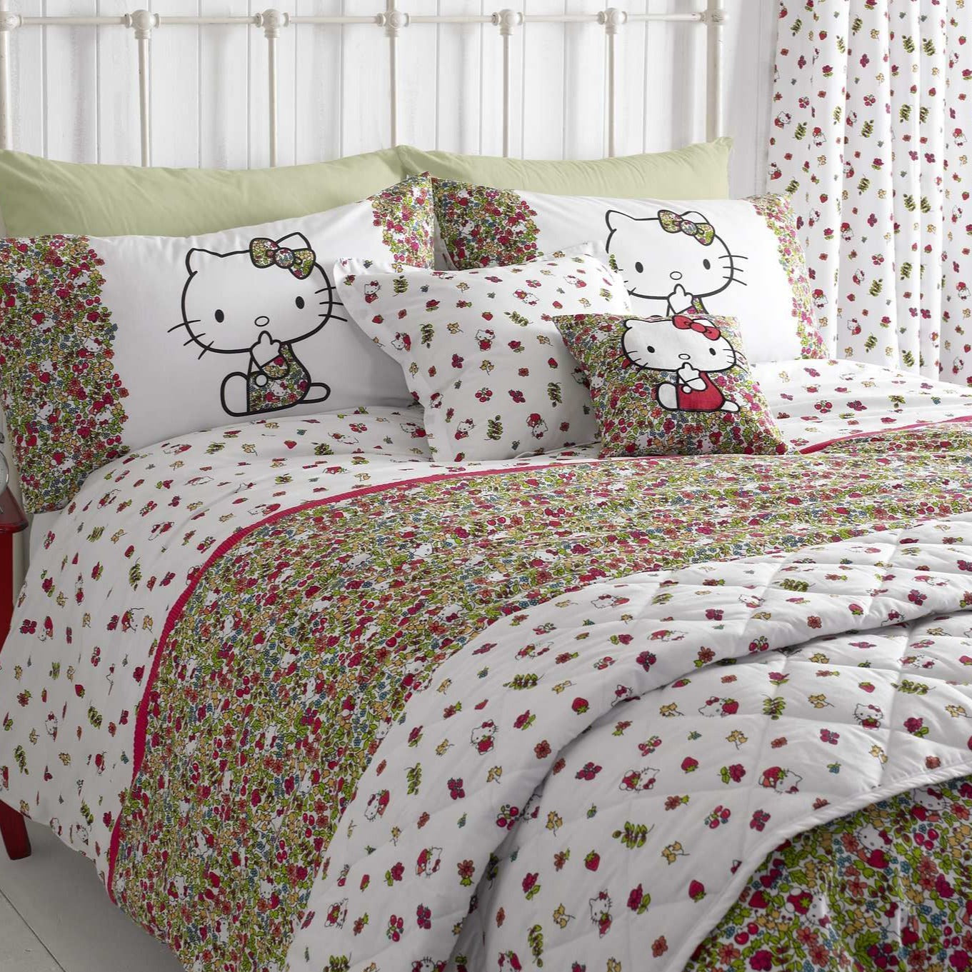 Strawberry Field Bedspread from Hello Kitty at Liberty
